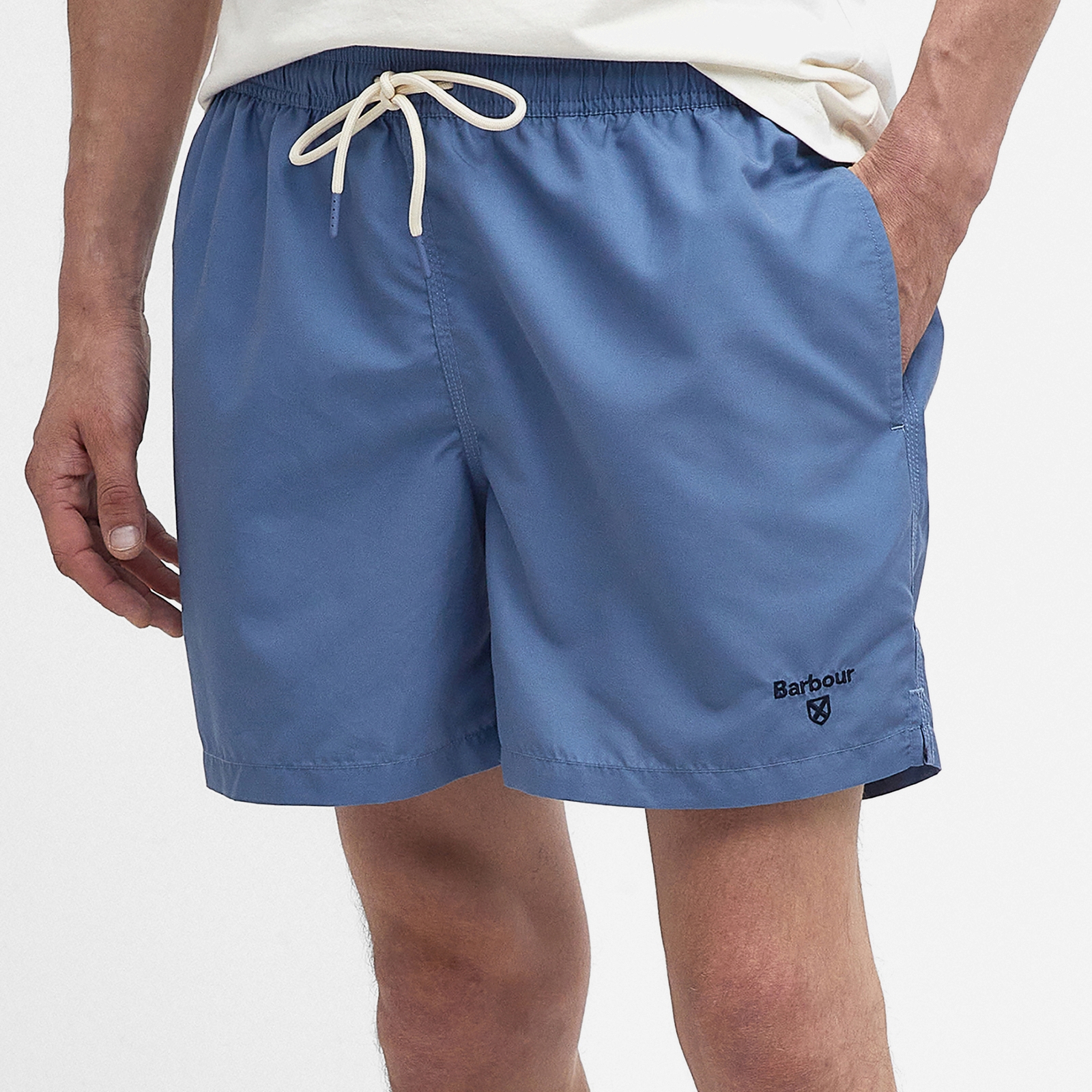 Barbour Heritage Logo Nylon Swimming Shorts - L von Barbour Heritage