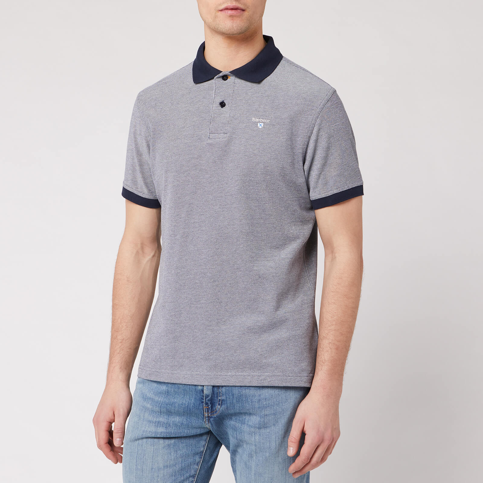 Barbour Heritage Men's Sports Polo Mix - Midnight - S von Barbour Heritage