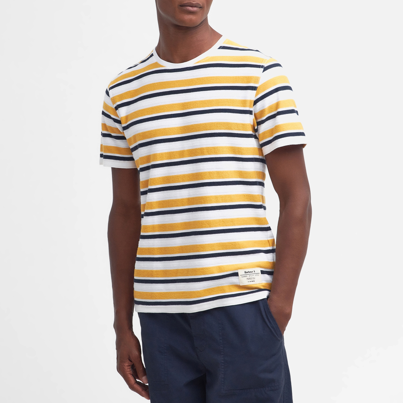 Barbour Heritage Whitwell Striped Cotton-Jersey T-Shirt - L von Barbour Heritage