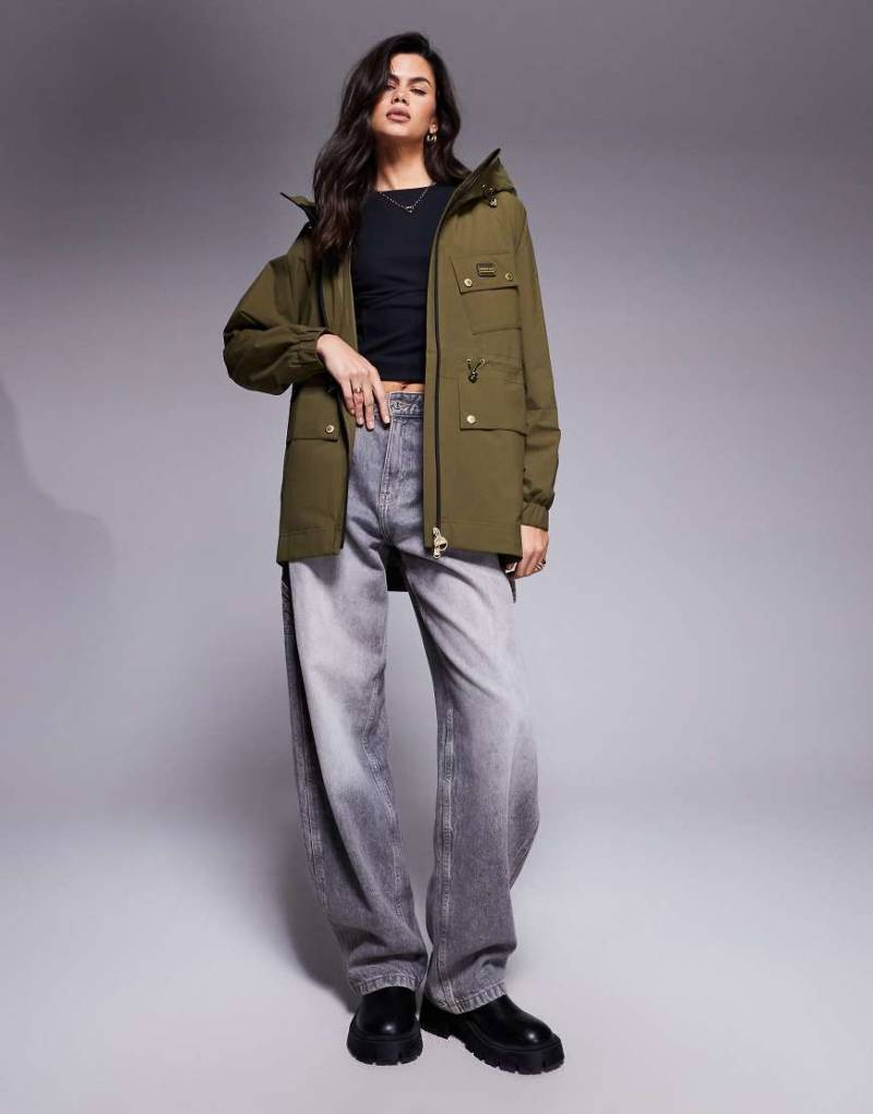 Barbour International - Alicia - Wasserfeste Jacke in Khaki-Grün von Barbour International