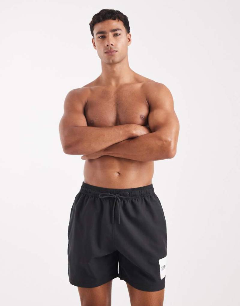 Barbour International - Badeshorts in Schwarz mit Logo von Barbour International