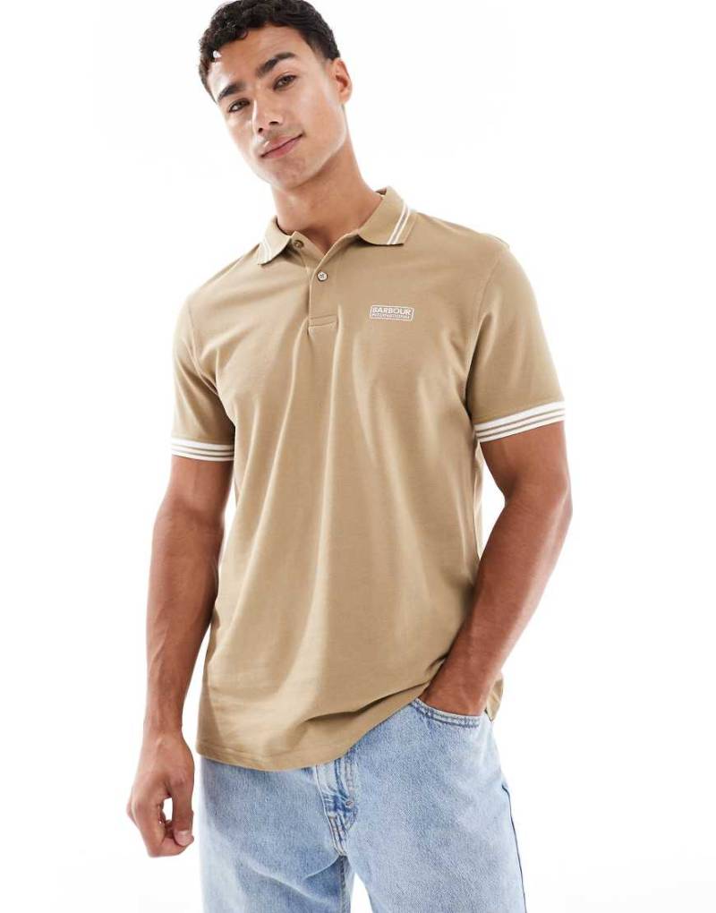 Barbour International - Calibrated - Polohemd in Beige-Neutral von Barbour International