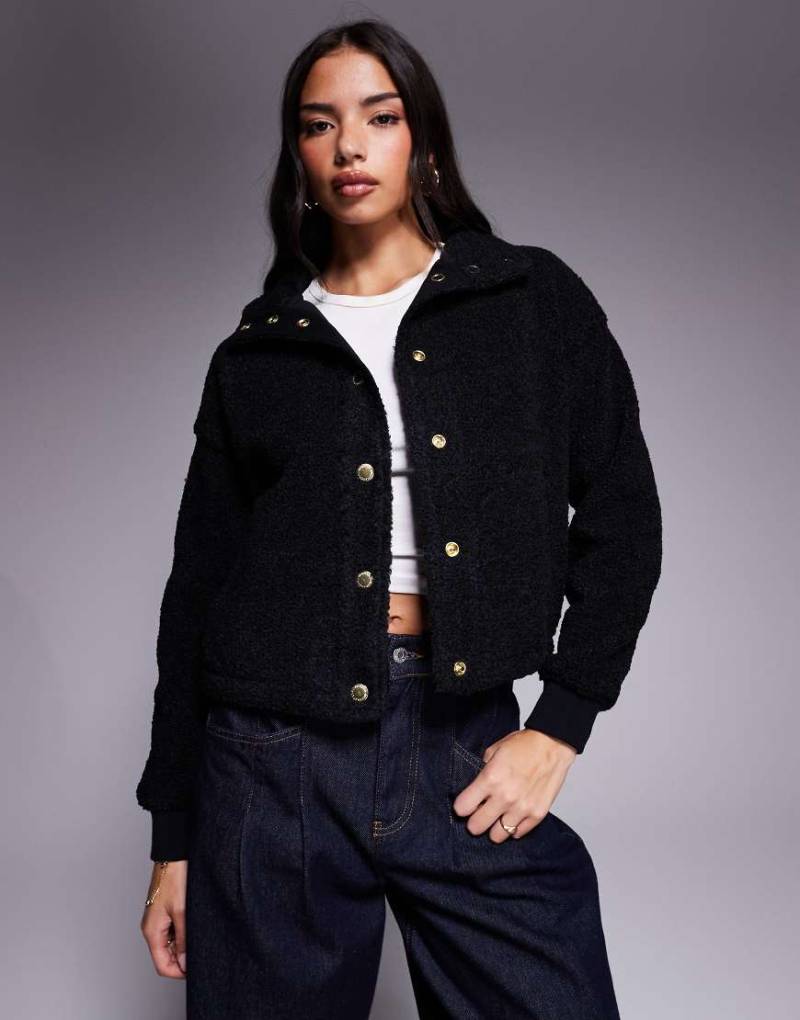Barbour International - Chloe - Fleece-Jacke in Schwarz von Barbour International