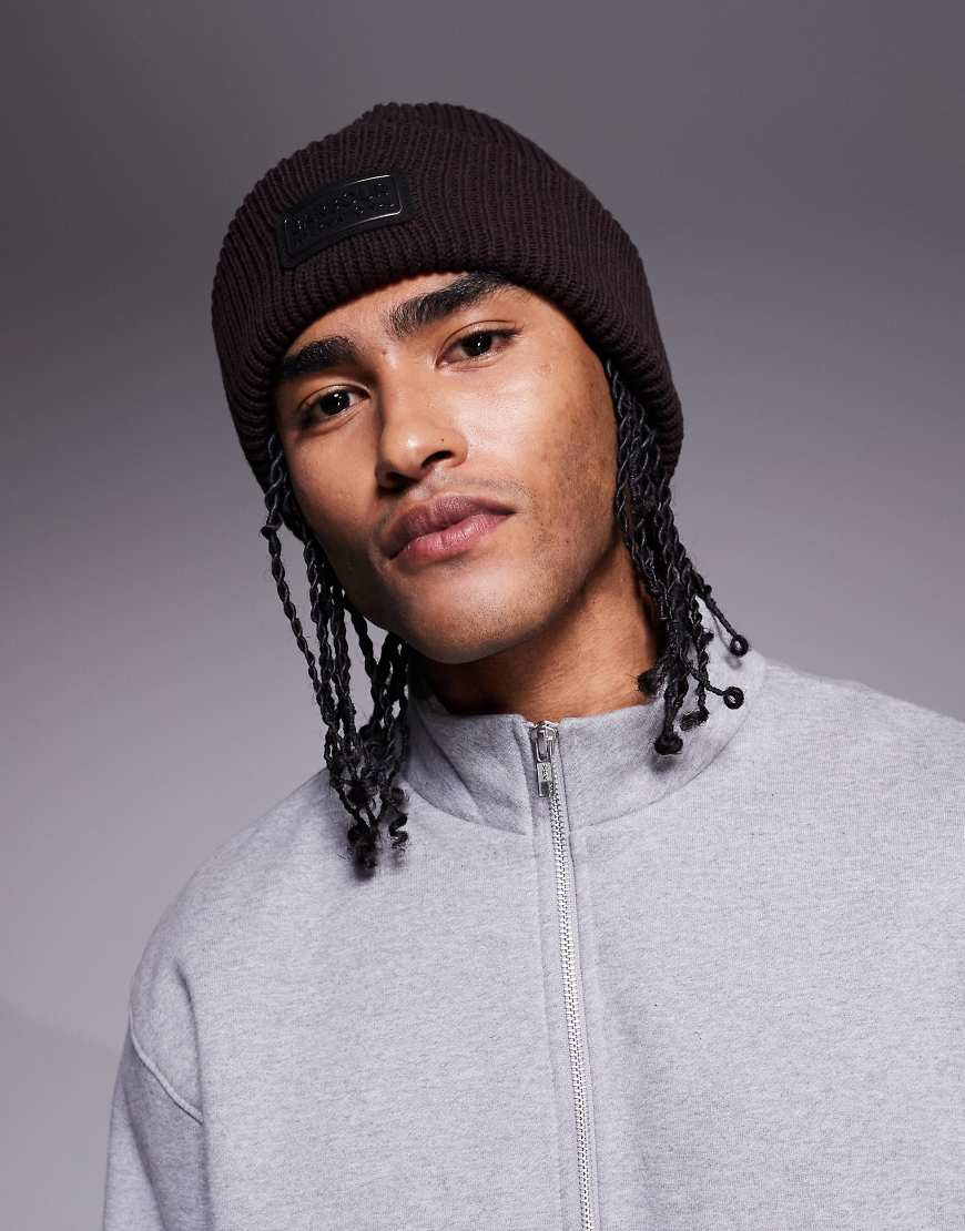 Barbour International - Craywell - Strickmütze in Dark Oak-Brown von Barbour International