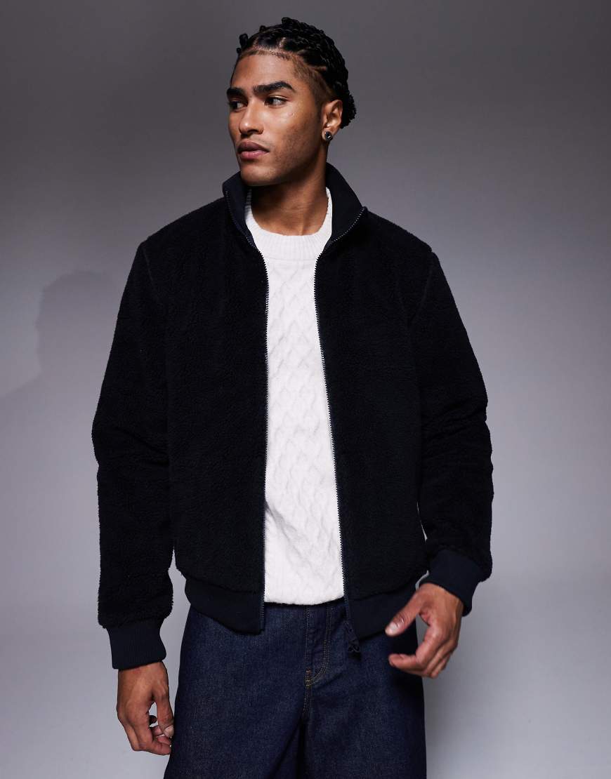 Barbour International - Dinstone - Fleece-Jacke in dunklem Marineblau von Barbour International