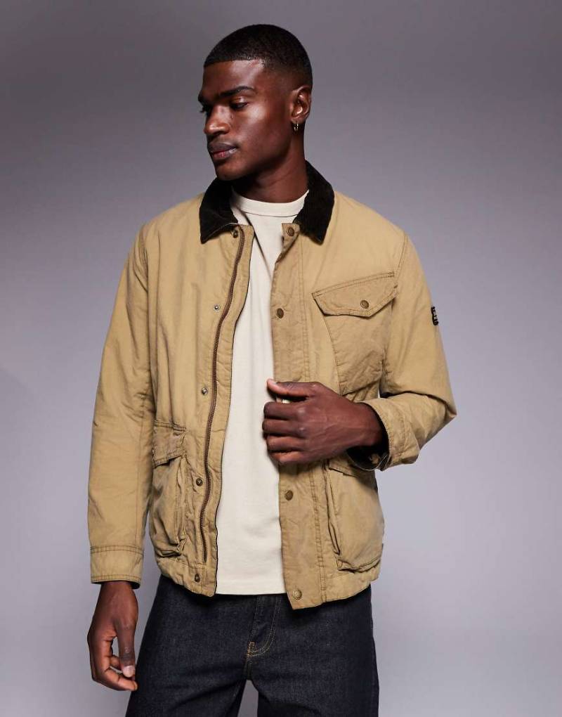 Barbour International - Drifter - Wachsjacke in Sandbeige-Neutral von Barbour International