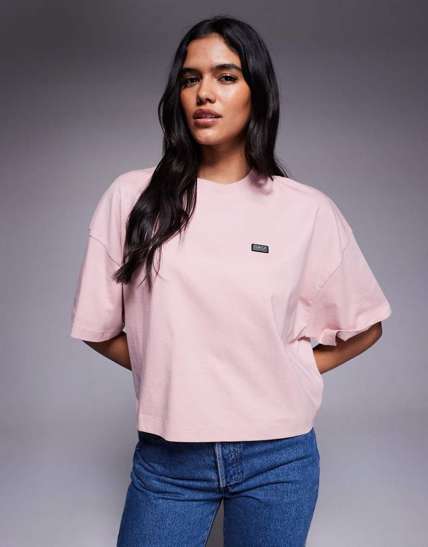 Barbour International - Elle - Kastiges T-Shirt in Hellrosa Barbour International - Elle - Kastiges T-Shirt in Hellrosa von Barbour International