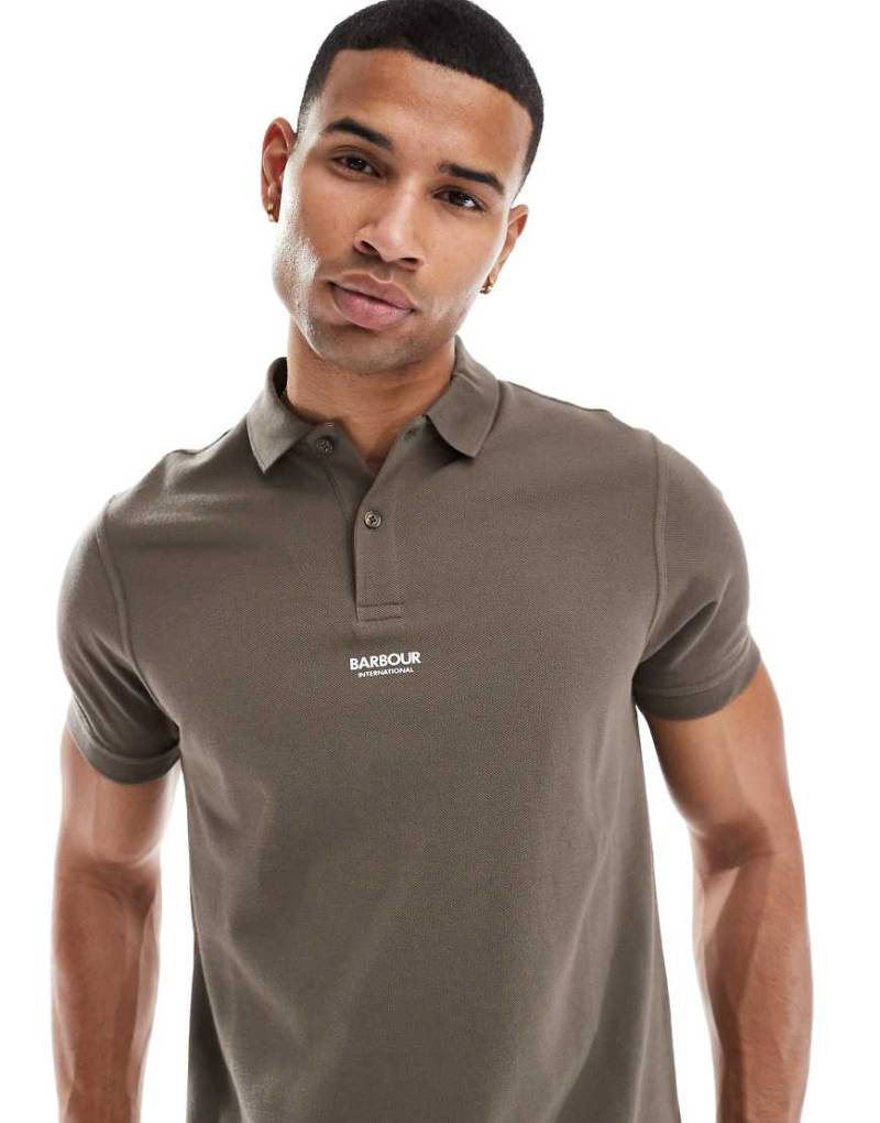 Barbour International - Formula - Polohemd in Braun von Barbour International