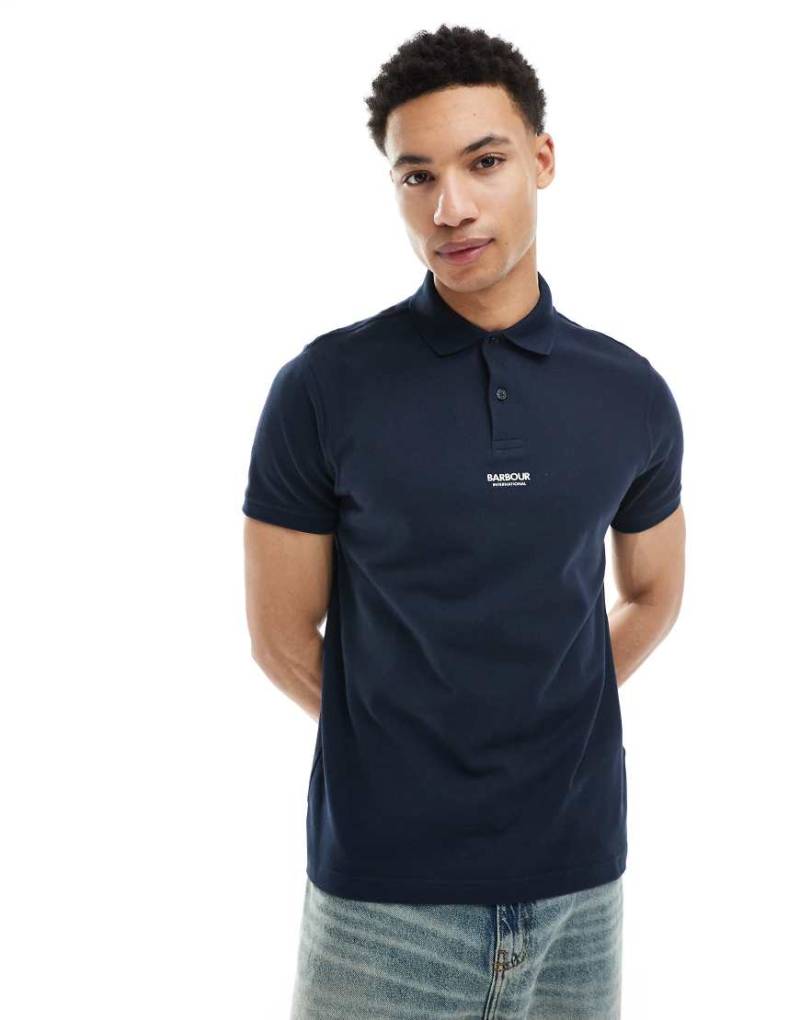 Barbour International - Formula - Polohemd in Marineblau, exklusiv bei ASOS von Barbour International