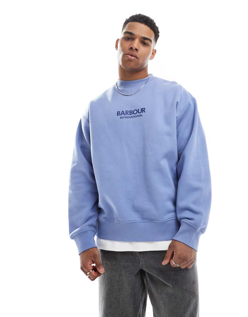 Barbour International - Formula - Sweatshirt in Blau mit Rundhalsausschnitt Barbour International - Formula - Sweatshirt in Blau mit Rundhalsausschnitt von Barbour International