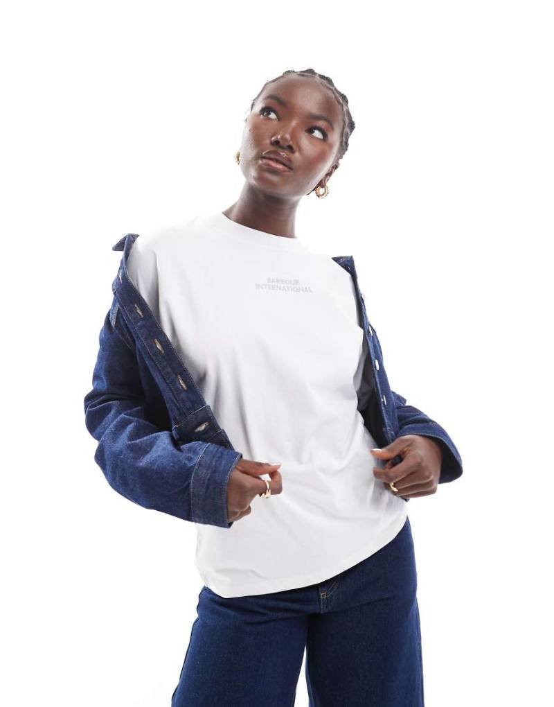 Barbour International - Franchesca - T-Shirt in Weiß mit Logo von Barbour International