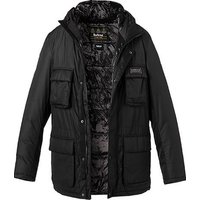 Barbour International Herren Jacke schwarz Mikrofaser unifarben von Barbour International