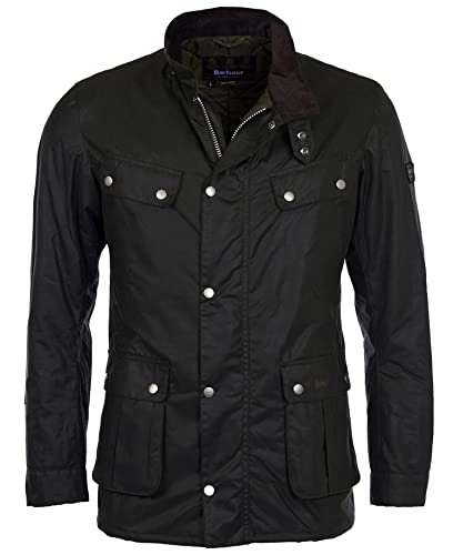 Barbour International Herren Tourer Duke Wachsjacke, Grün, XL von Barbour International