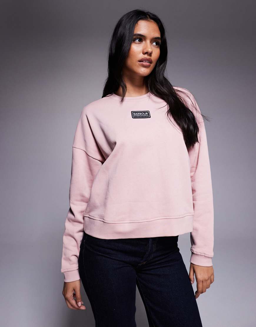 Barbour International - Imogen - Sweatshirt in Rosa mit Logo von Barbour International