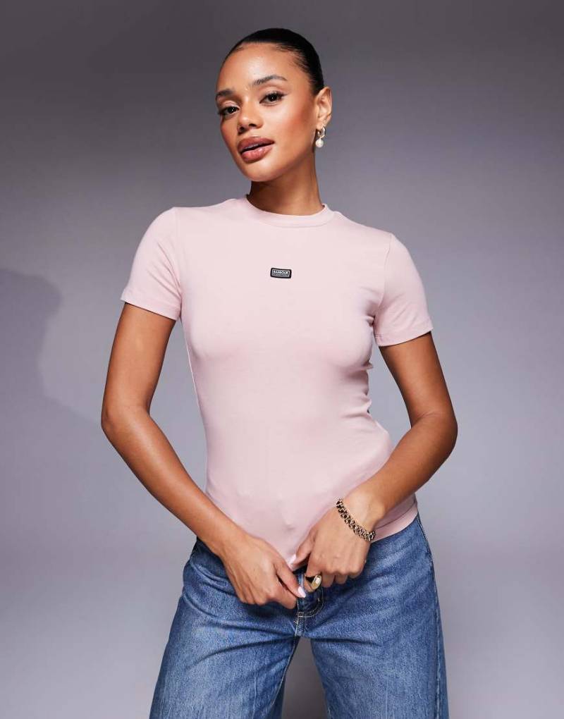 Barbour International - Imogen - T-Shirt in Rosa mit Logo von Barbour International