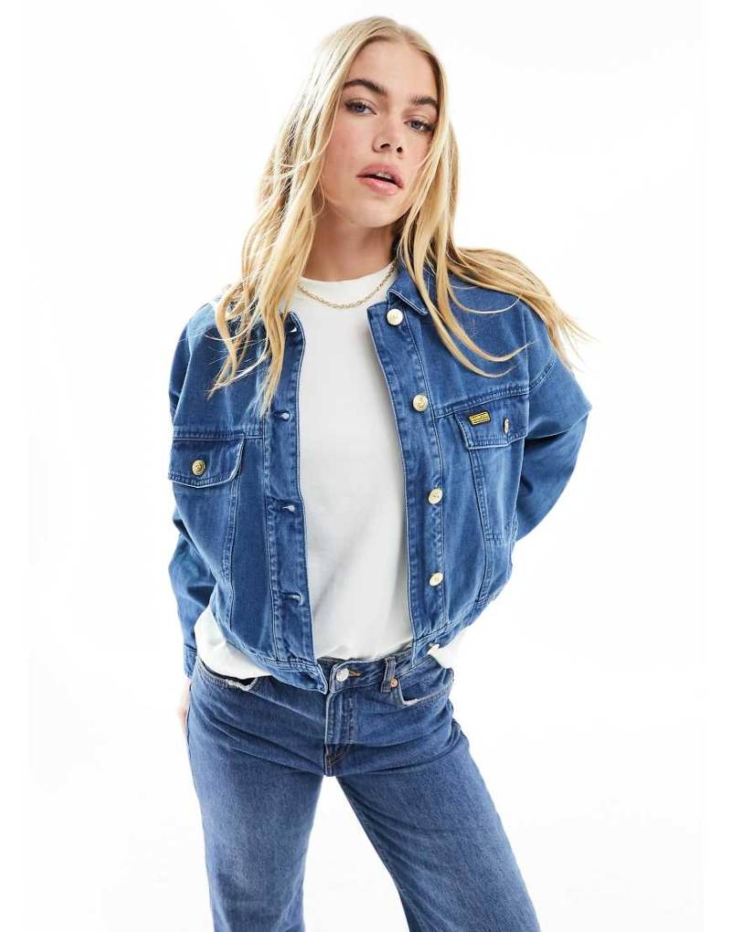 Barbour International - Jeansjacke in mittlerer Waschung-Blau von Barbour International