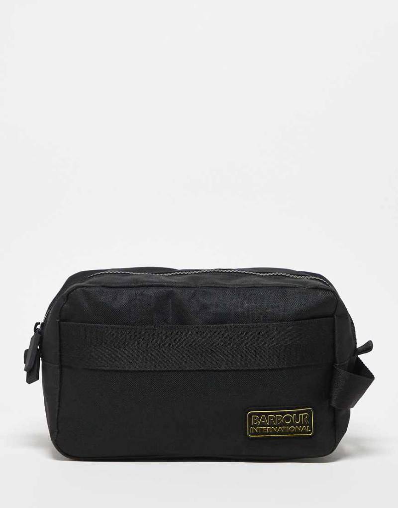 Barbour International - Knockhill - Basic-Kulturbeutel in Schwarz von Barbour International