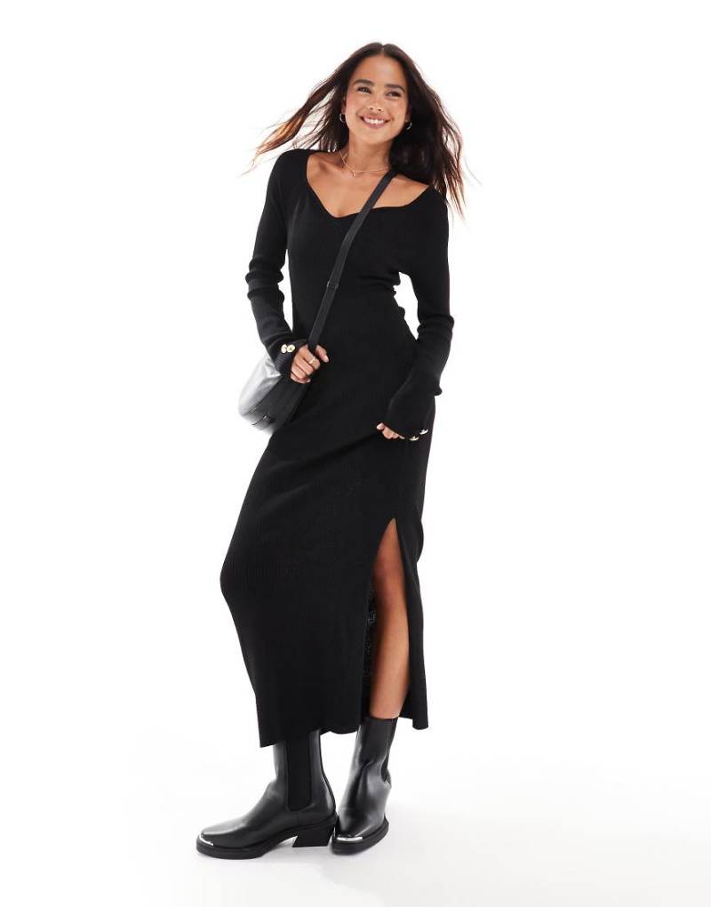 Barbour International - Roberta - Midi-Strickkleid-Schwarz von Barbour International