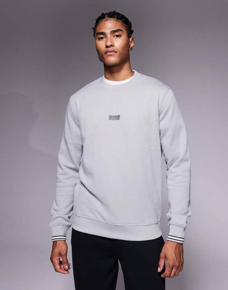 Barbour International - Stelar - Sweatshirt in Ultimate-Grau mit Rundhalsausschnitt von Barbour International