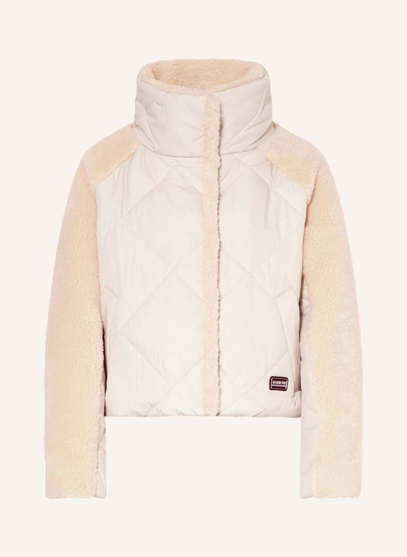 Barbour International Steppjacke Mit Teddyfell weiss von Barbour International