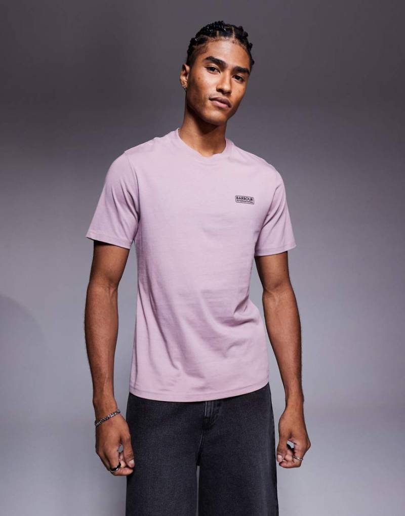 Barbour International - T-Shirt in Holunderbeere mit kleinem Logo-Rot von Barbour International