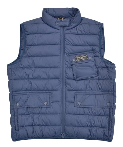 Barbour International Weste Steppweste Bowsden Gilet Fibre Down Blau Größe XL von Barbour International