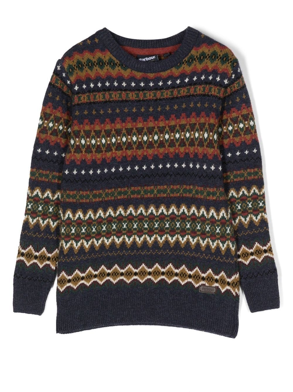 Barbour Kids Case Pullover mit Fair-Isle-Muster - Blau von Barbour Kids