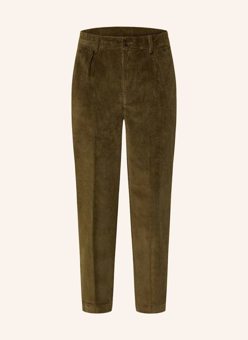 Barbour Anzughose Slim Fit Aus Cord gruen von Barbour