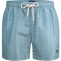 Barbour Herren Badeshorts blau Mikrofaser Gemustert von Barbour