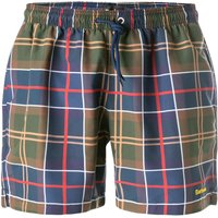 Barbour Herren Badeshorts blau Mikrofaser Kariert von Barbour