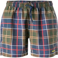 Barbour Herren Badeshorts blau Mikrofaser Kariert von Barbour