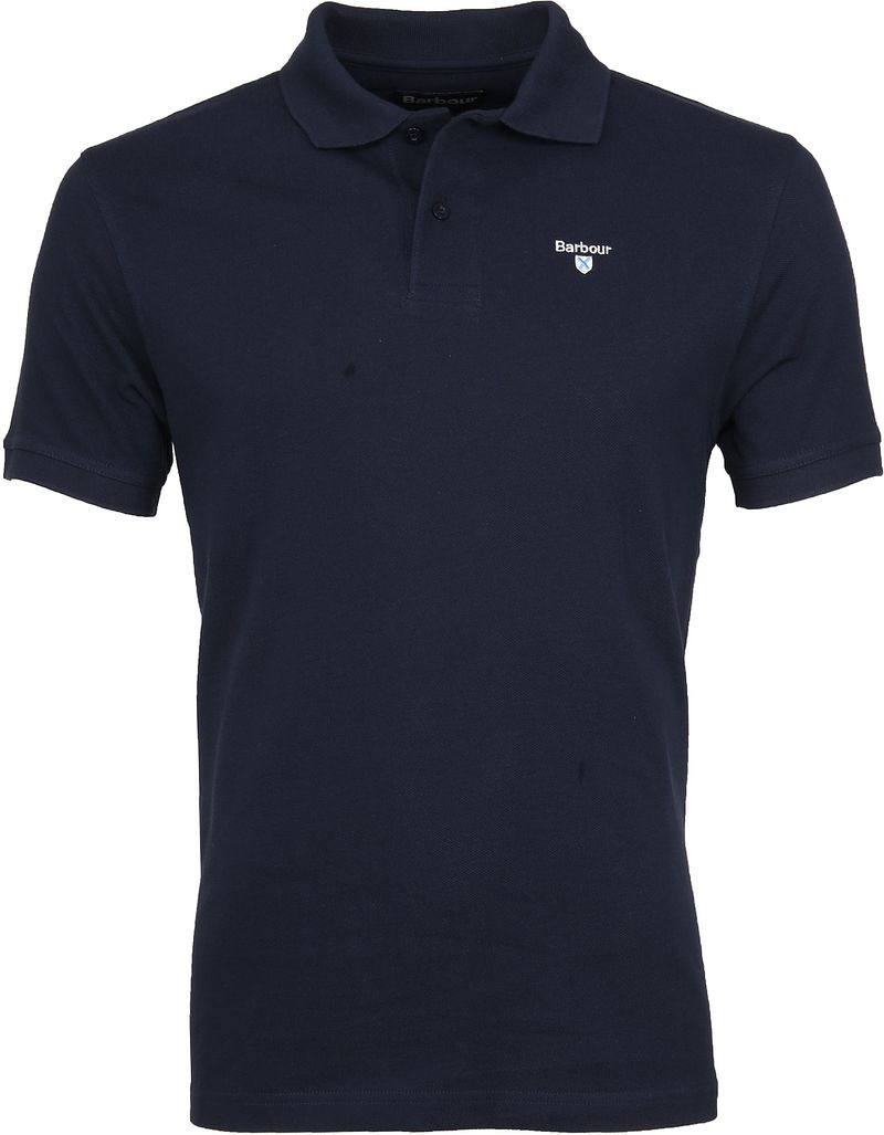 Barbour Basic Poloshirt Dunkelblau - Größe M von Barbour