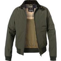 Barbour Herren Blouson grün Mikrofaser unifarben von Barbour