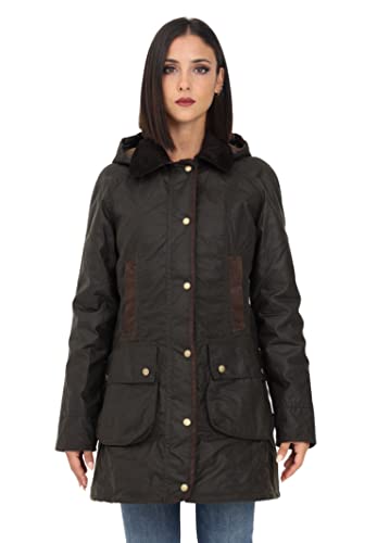 Barbour Bower Wax-Jacket Wachsjacke Damen Olive grün - 40 von Barbour