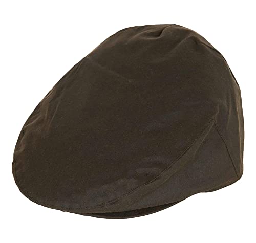 Barbour - Chevot Wax Flat Cap MHA0003OL71 von Barbour