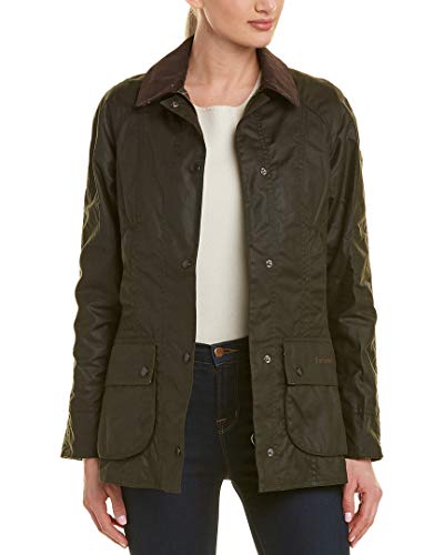 Barbour Classic Beadnell Ladies Wax Jacket Olive UK10 EU36 US6 von Barbour