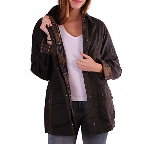 Barbour Damen Wachsjacke Classic Beadnell Olive grün - 42 von Barbour