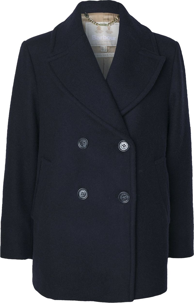 Barbour Dames Peacoat Ingrid Wool Navy - Größe 40 von Barbour