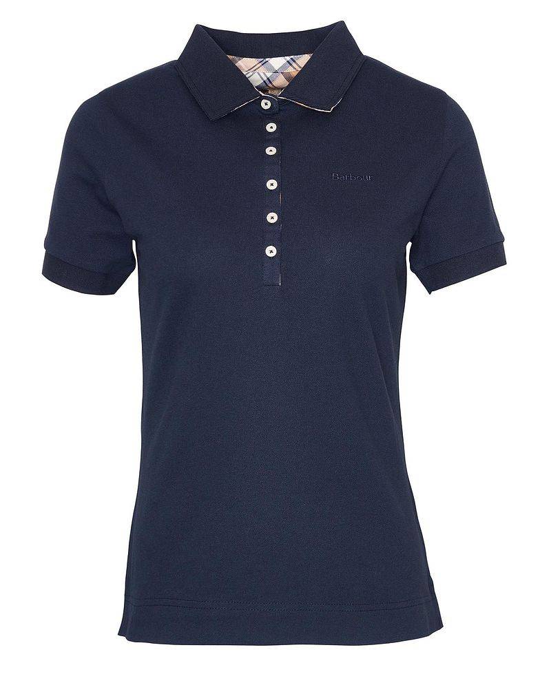 Barbour Damespolo Portsdown Navy - Größe 42 von Barbour