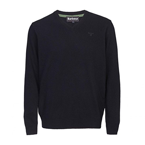 Barbour Essential Lambswool V Neck Sweater, Pulli - S von Barbour