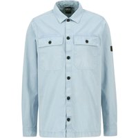 Barbour Festes Overshirt in Twill-Qualität mit Logo-Emblem am Arm in L von Barbour