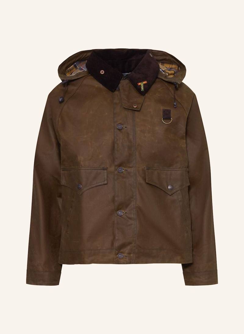 Barbour Fieldjacket Spey Wax braun von Barbour