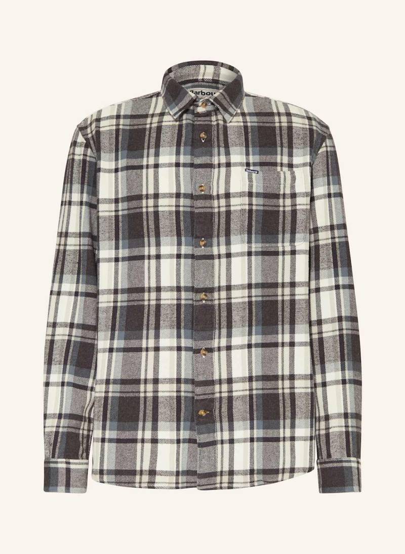Barbour Flanellhemd Chopford Relaxed Fit grau von Barbour