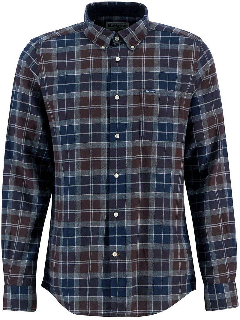 Barbour Fortrose Hemd Tartan Navy Braun - Größe XXL von Barbour