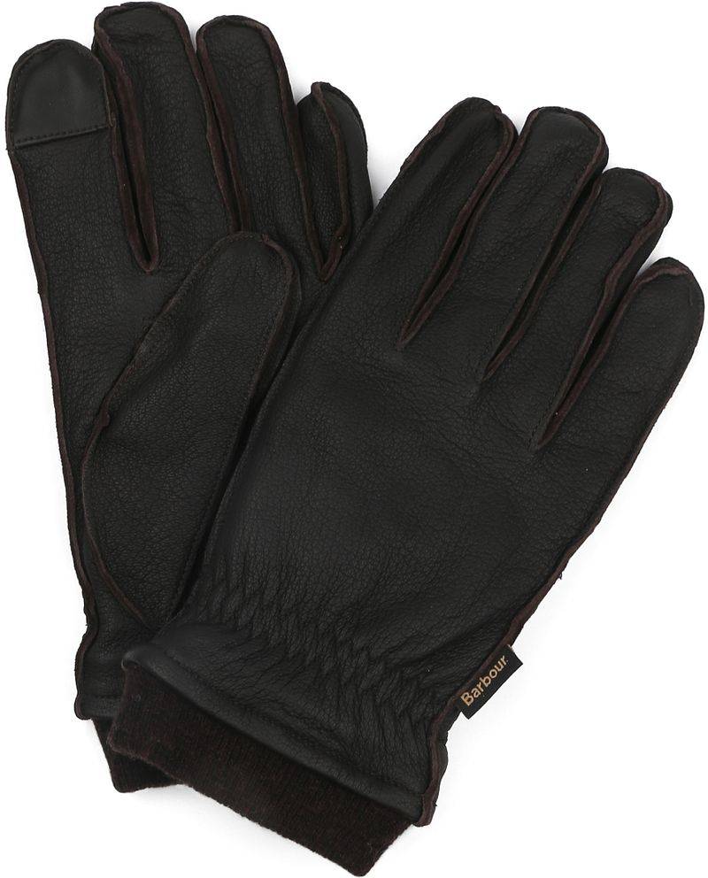 Barbour Handschuhe Braun Leder - Größe M von Barbour