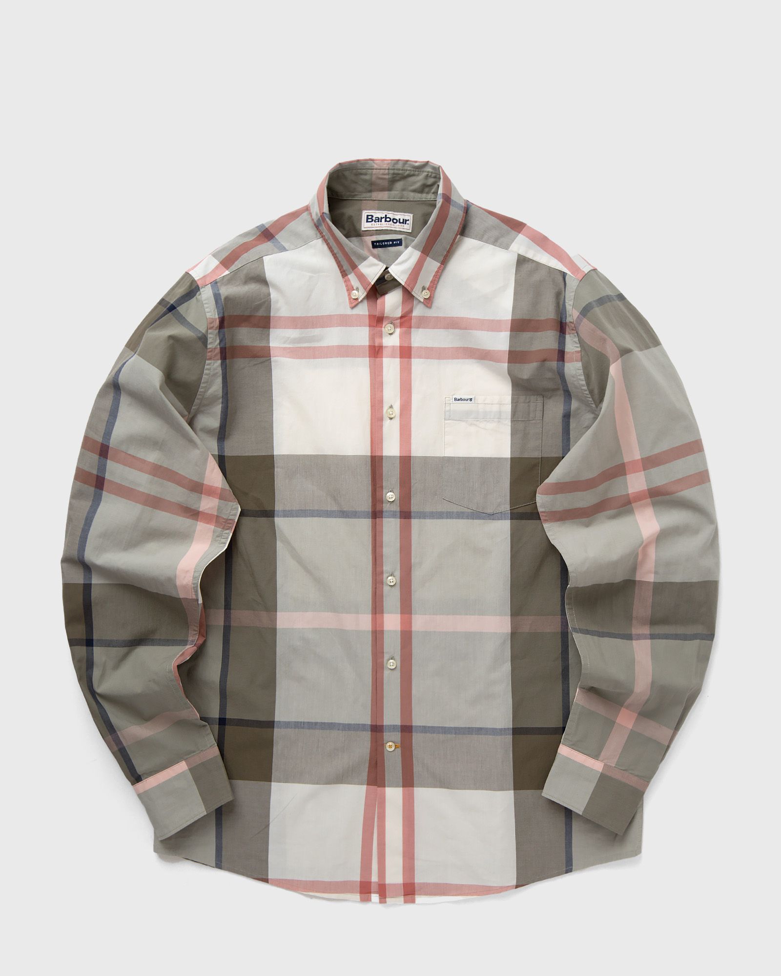 Barbour Harris Tailored Shirt men Longsleeves green|white in Größe:S von Barbour