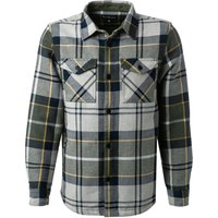 Barbour Herren Overshirt grün Baumwolle kariert von Barbour