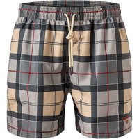 Barbour Herren Badeshorts beige Mikrofaser kariert von Barbour