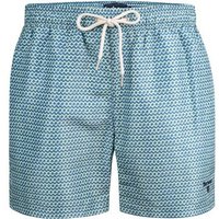 Barbour Herren Badeshorts blau Mikrofaser gemustert von Barbour