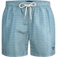 Barbour Herren Badeshorts blau Mikrofaser gemustert von Barbour